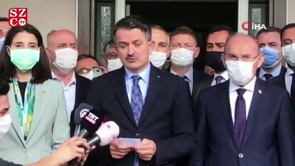 Bakan Pakdemirli Hatay’da çıkan orman yangınıyla ilgili konuştu