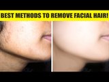 Easy way to REMOVE FACIAL HAIR at Home! | #15dayschallenge  Day 8