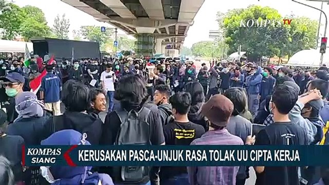 Pemprov Jakarta Segera Perbaiki Fasilitas Publik yang Rusak Usai Demo Cipta Kerja