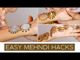 Simple & Quick mehndi design using buds and coin | mehndi tricks and tips