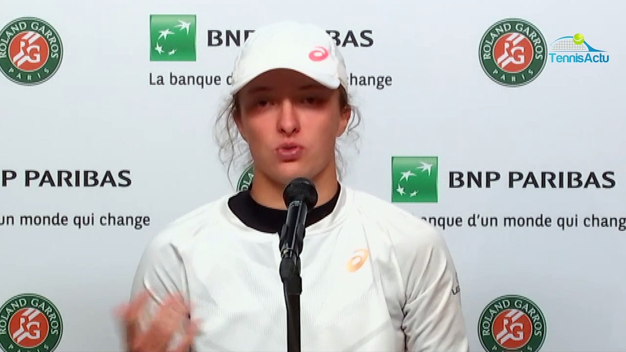 Roland-Garros 2020 - Iga Swiatek : "Si je gagne, ça va être la folie ! Ça va aller, ne vous inquiétez pas !