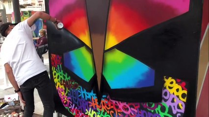 Festival Résonances Urbaines: les graffeurs performent à Saint-Raphaël