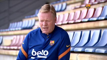 Koeman destaca la actitud de Messi: "Es un ganador, por eso es el capitán"