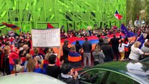Gli attivisti armeni scendono in piazza a Lione. Sit-in davanti alla sede della Tv euronews