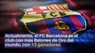 Los Balones de Oro del FC Barcelona