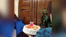 Cuando sorprendieron a Irene Montero con una tarta por su cumpleaños