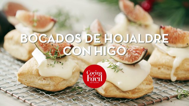 Ricos bocados de hojaldre con higos