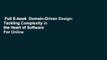 Full E-book  Domain-Driven Design: Tackling Complexity in the Heart of Software  For Online