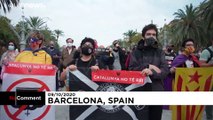 No Comment: Feuriger Protest gegen Spaniens König in Katalonien