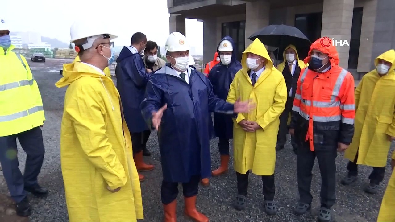 TBMM Başkanı Şentop 'Recep Tayyip Erdoğan Külliyesi' inşaatını inceledi