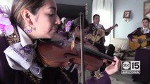 A local mariachi making a switch uplifting people at COVID-19 funerals