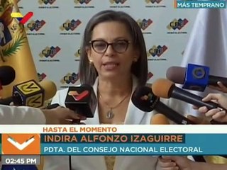 Indira Alfonzo: CNE presentó solución tecnológica y diseño de la herradura electoral de cara al 6D