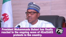 F78NEWS: BREAKING: Buhari breaks silence over #EndSARS protests.