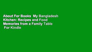 About For Books  My Bangladesh Kitchen: Recipes and Food Memories from a Family Table  For Kindle