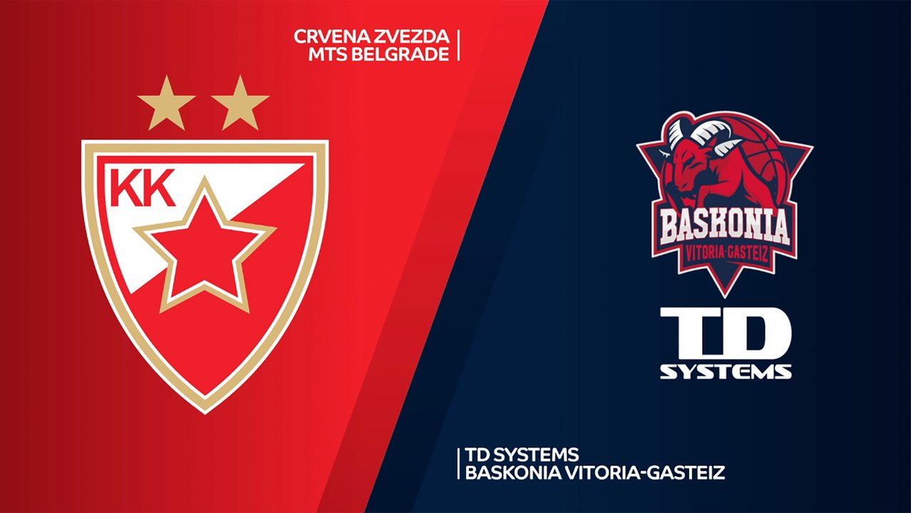 Crvena Zvezda mts Belgrade - TD Systems Baskonia Vitoria-Gasteiz Highlights | EuroLeague, RS Round 2