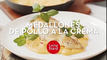 Receta de medallones de pollo a la crema