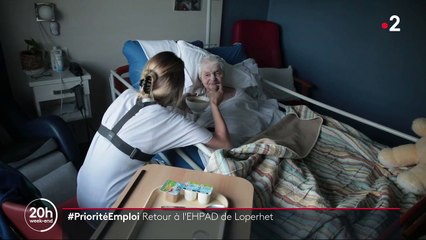 #PrioritéEmploi : en immersion dans un Ehpad avec une nouvelle aide-soignante