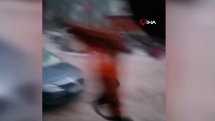 Kocaeli'de dolu etkili oldu...Yerler beyaz örtüyle kaplandı