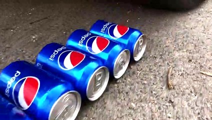 JUICE or PEPSI CAR EXPERIMENT slowmo