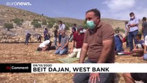 شاهد: الجيش الإسرائيلي يفض احتجاجا لفلسطينيين ضد إنشاء مستوطنات في الضفة الغربية