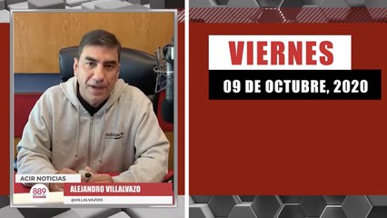 Resumen de noticias viernes 9 de octubre 2020 / Panorama Informativo / 88.9 Noticias