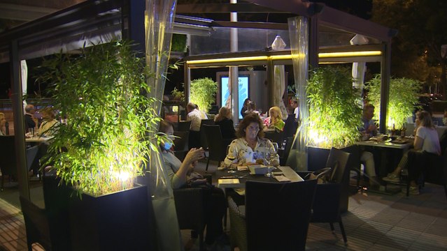 Terrazas de Madrid tras decretarse el estado de alarma