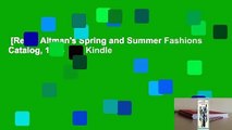 [Read] Altman's Spring and Summer Fashions Catalog, 1915  For Kindle