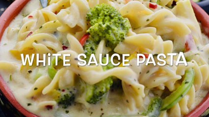 PASTA in White Sauce | White sauce Pasta recipe | Indian style white sauce pasta recipe