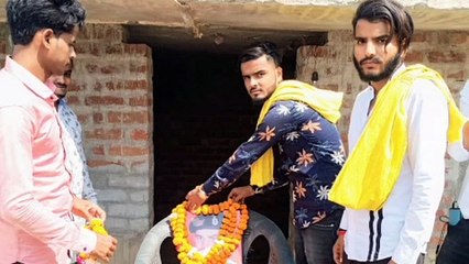 शहीद नितिन यादव को दी गई श्रद्धांजलि