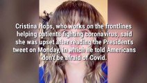 Cristina Hops TikTok - What did Trump say about Nurse Cristina Hops' video-