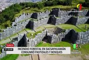 Cusco: incendio en parque arqueológico de Sacsayhuamán ya fue controlado