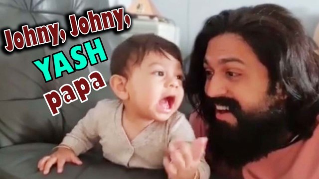 Rocking Star Yash son, ಅಪ್ಪ-ಮಗನ ಕ್ಯೂಟ್ ವಿಡಿಯೋ ರಾಧಿಕಾ ಪಂಡಿತ್ | Filmibeat Kannada