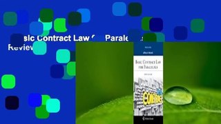 Basic Contract Law for Paralegals  Review