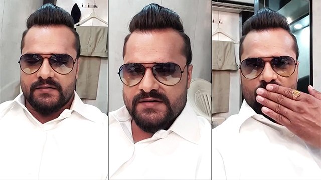 एक नए लुक में फ़िल्म 'लिट्टी चोखा' के सेट से लाइव आये खेसारी लाल यादव