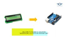 Interface 16x2 LCD Display With Arduino By Technoesolution | Arduino Projects