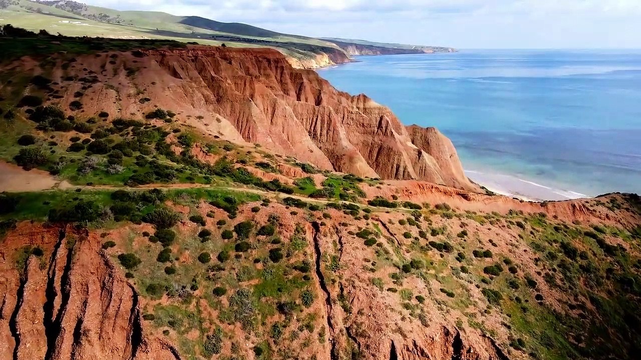 Cliff Dramatic Beach natural beautiful scene royalty Free  Stock no copyright background  video, creative common Free for commercial use, dron aerial view 4K- or full HD, in the world