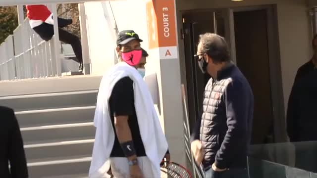 Rafa Nadal, a punto para la gran final de Roland Garros