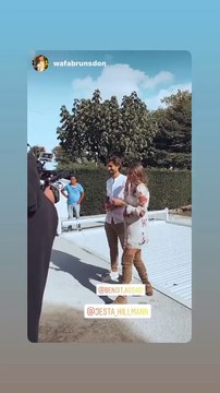 Jesta Hillmann et Benoit Assadi le jour de leur Gender reveal (10 octobre 2020).