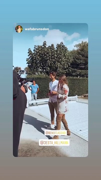 Jesta Hillmann et Benoit Assadi le jour de leur Gender reveal (10 octobre 2020).