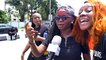 #ENDSARS: Protesters, Celebrities storm Lagos Deputy Governor's residence to demand an end to Police unit