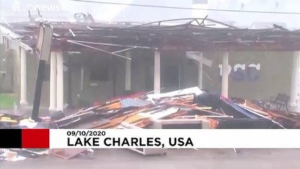 USA: Debris litters the ground after Hurricane Delta hits Louisiana