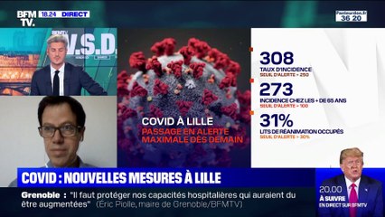 Covid: nouvelles mesures à Lille - 10/10