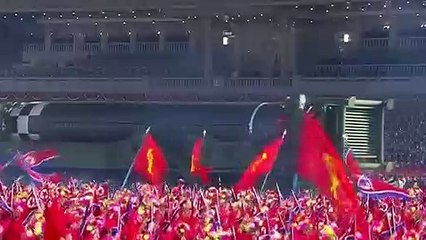 Kim Jong-Un Unveils New Nuclear Missile During Huge Parade