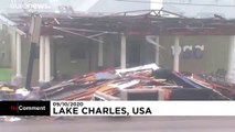 USA: Debris litters the ground after Hurricane Delta hits Louisiana