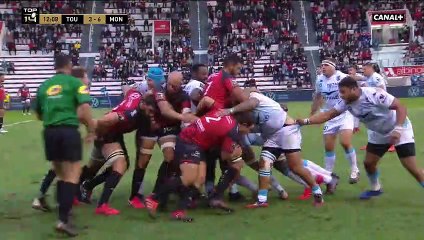 Le superbe essai du RCT face au MHR conclu par Gervais Cordin