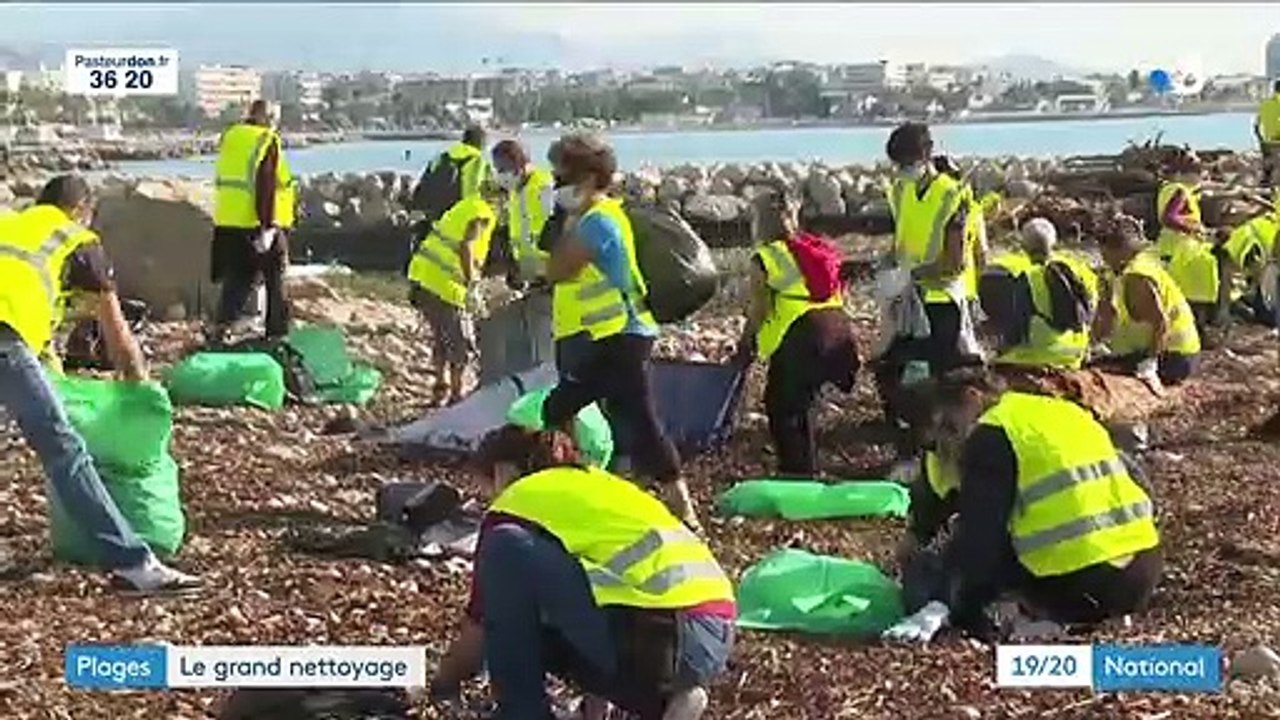 Alpes-Maritimes : l’heure du grand nettoyage sur les plages après la tempête