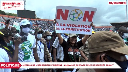 Meeting de l’opposition ivoirienne : Ambiance au stade Félix Houphouët Boigny