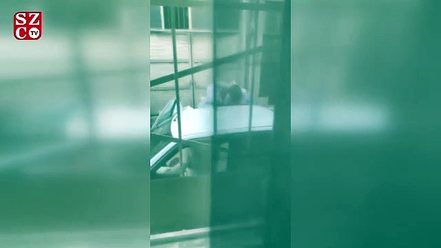 Genç kadının güpegündüz kaçırıldığı anlar kamerada