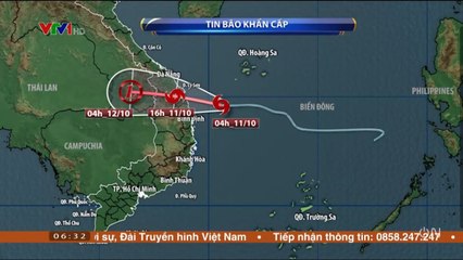 Tin Bão Khẩn Cấp - Dự báo thời tiết hôm nay mới nhất ngày 11/10/2020