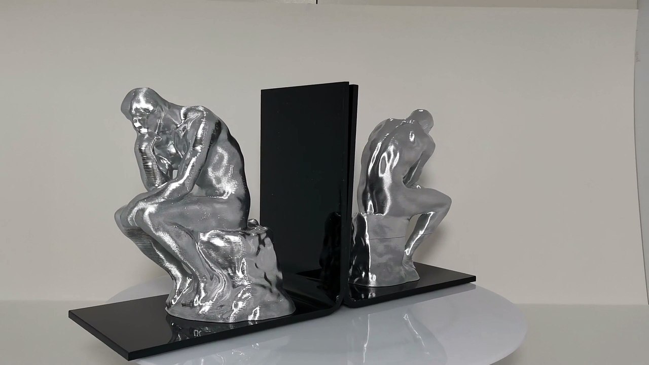 SOEN Düşünen Adam Raf Üstü Kitap Tutucu (Dekoratif, Biblo, Kitap Desteği)